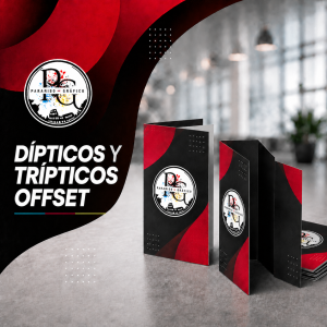 Dípticos y trípticos offset impresos a color